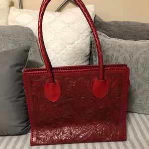 Red Handmade Leather Bag